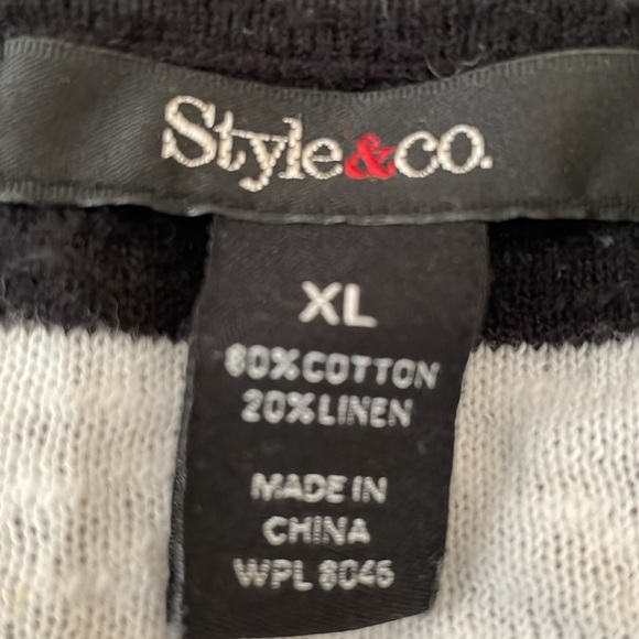 Style & co Lightweight Cotton/Linen Blend Sweater - Picture 3 of 3